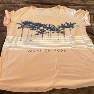 Peach vacation mode tshirt